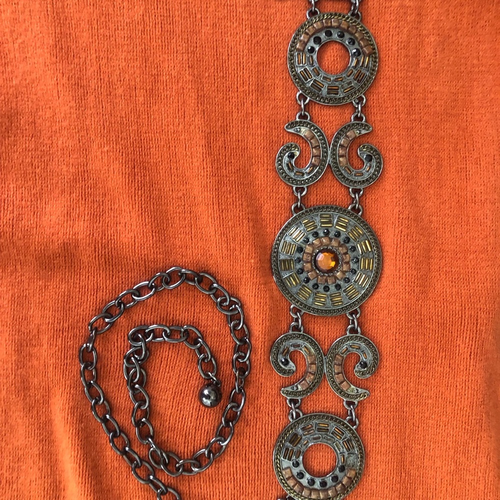 Chico’s Antique Silver Chain Belt